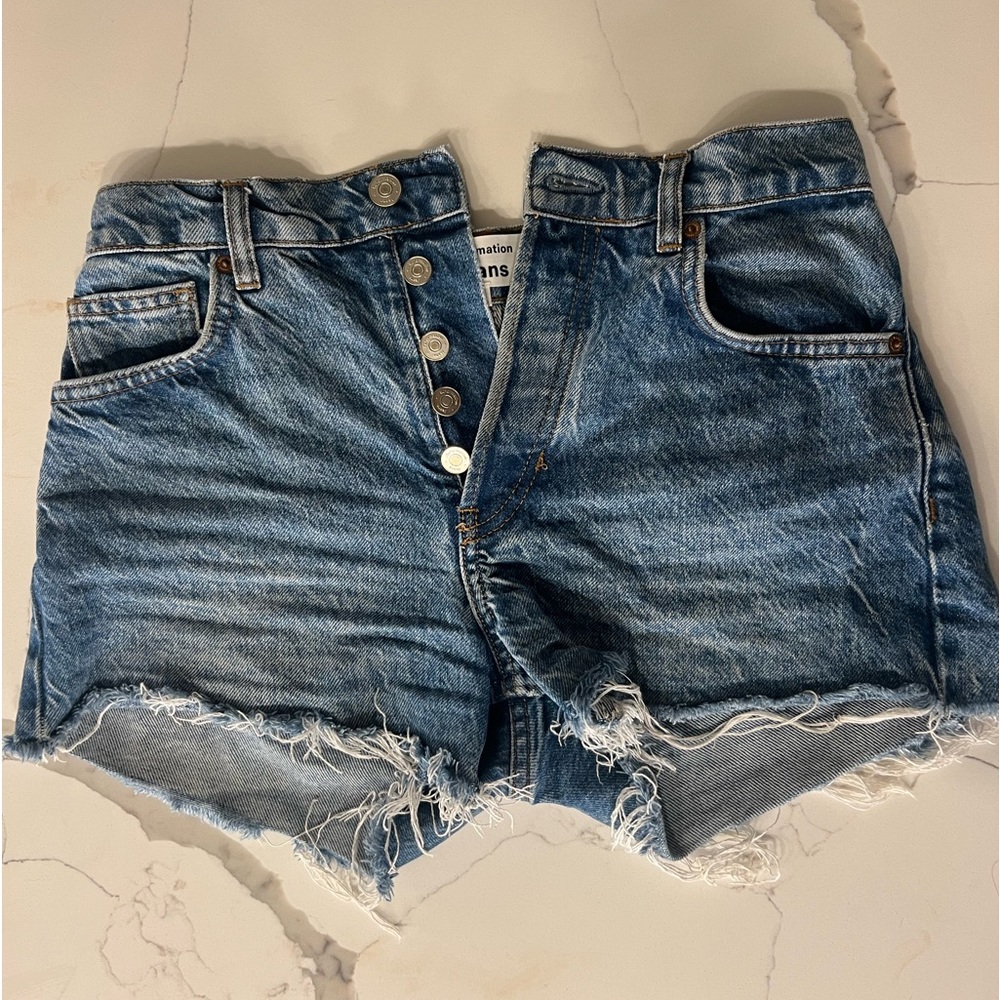 Reformation Charlie High Rise Shorts